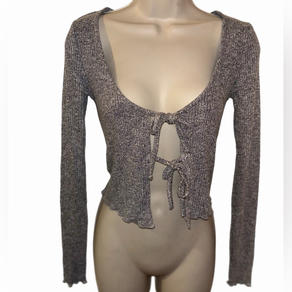 Garage Heather Gray Knit Cardigan